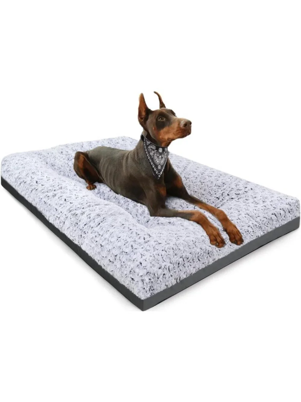 Deluxe XL Washable Dog Bed & Crate Mat - Comfy Anti-Slip Kennel Pad for Dogs 90